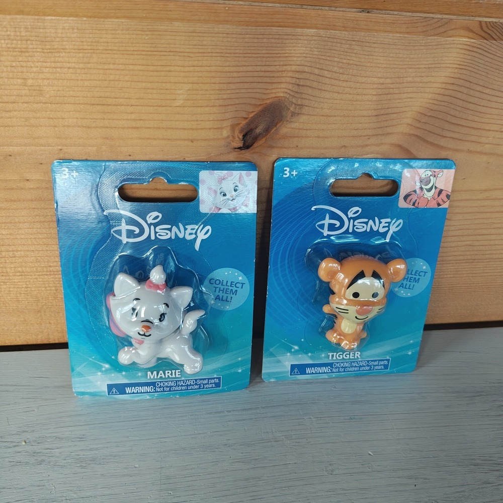 Just Play Disney 2" The Aristocats Marie the White Furred Kitten & Tigger Figure